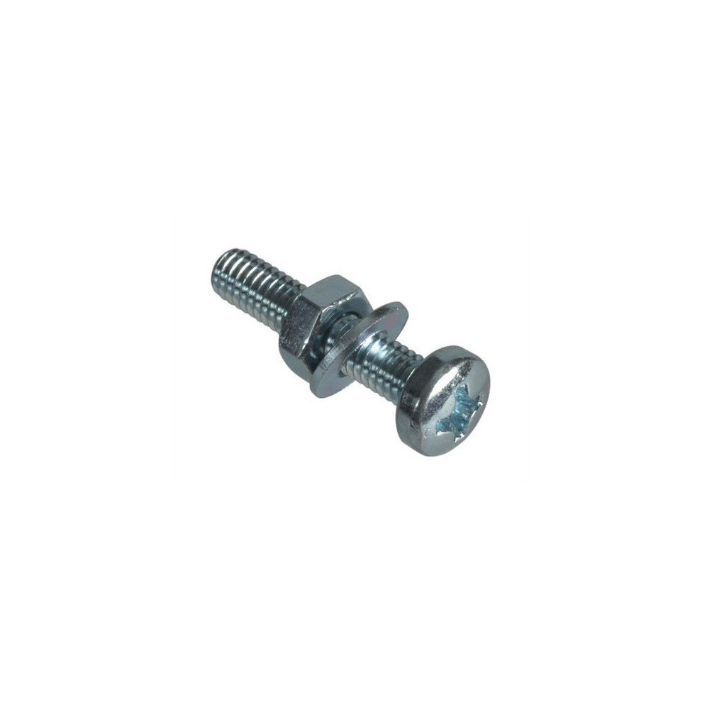 Forge FPMSPH420 Machine Screw Pozi Pan Head ZP M4 x 20mm Forge Pack of 18