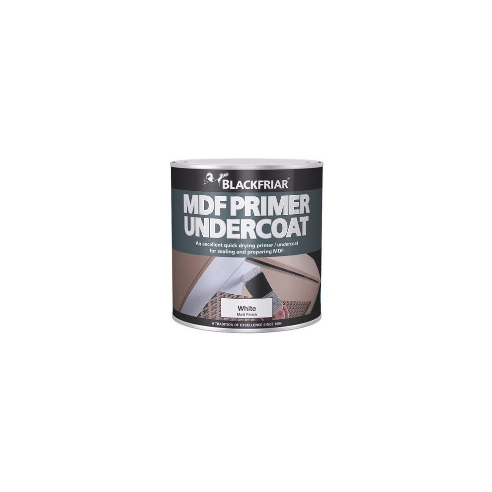 Blackfriar BF0380001D2 Quick Drying MDF Acrylic Primer Undercoat 1 Litre