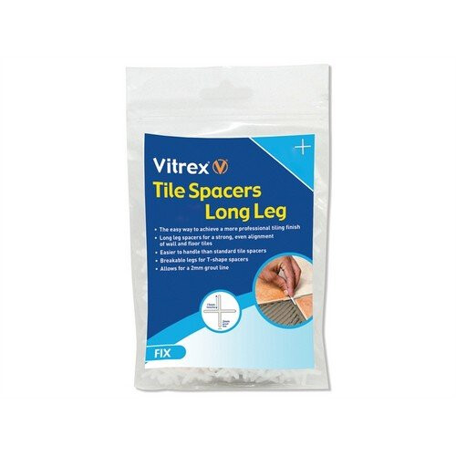 Vitrex LLS21500 Long Leg Spacer 2mm Pack of 1500