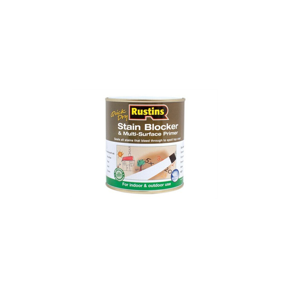 Rustins SBMP1000 Quick Dry Stain Block & Multi Surface Primer 1 Litre