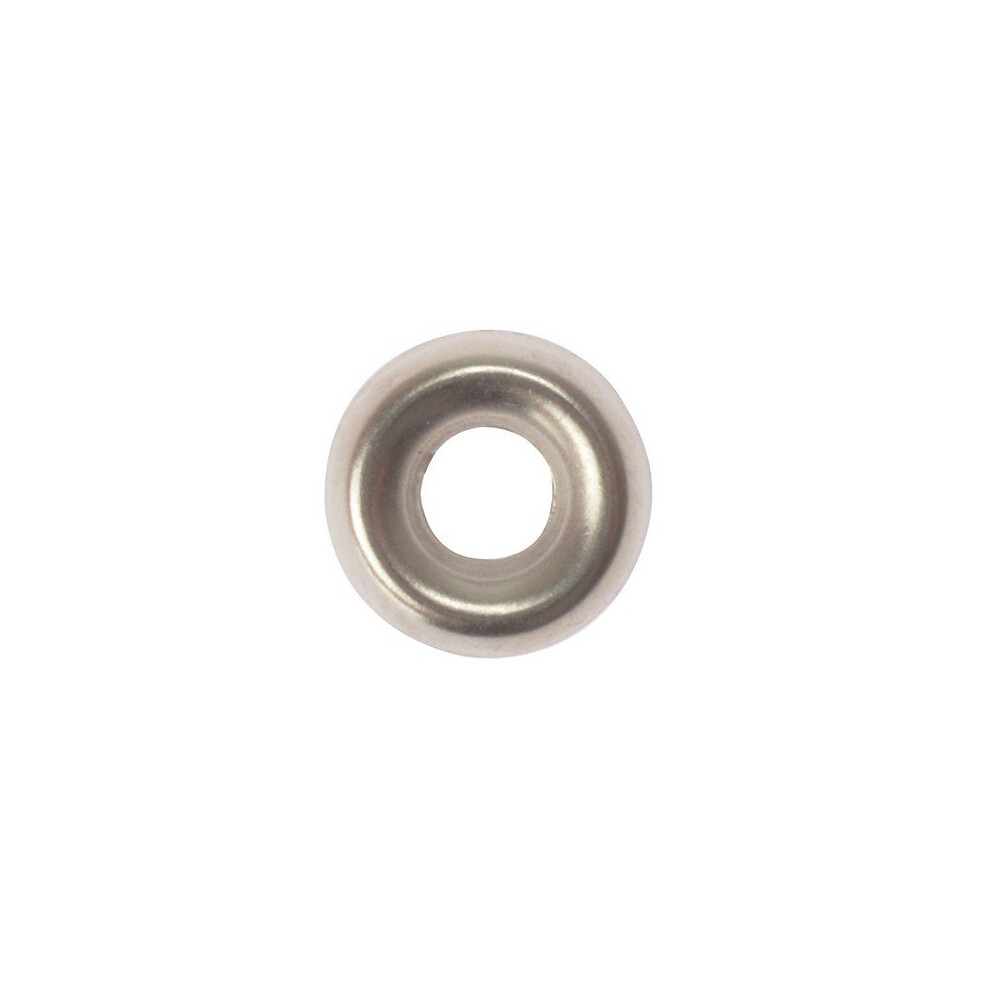 Forge 200SCW6N Screw Cup Washers Solid Brass Nickel Plated No.6 Bag of 200