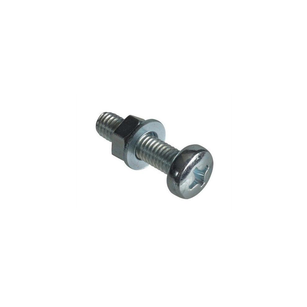 Forge FPMSPH520 Machine Screw Pozi Pan Head ZP M5 x 20mm Forge Pack of 10