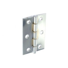 Securit S4302 Steel Butt Hinges Chrome Plated 75mm Pack Of 1 Pr