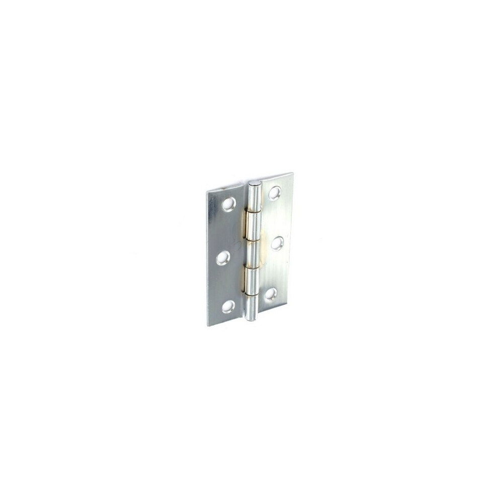 Securit S4302 Steel Butt Hinges Chrome Plated 75Mm Pack Of 1 Pr 5019923143027