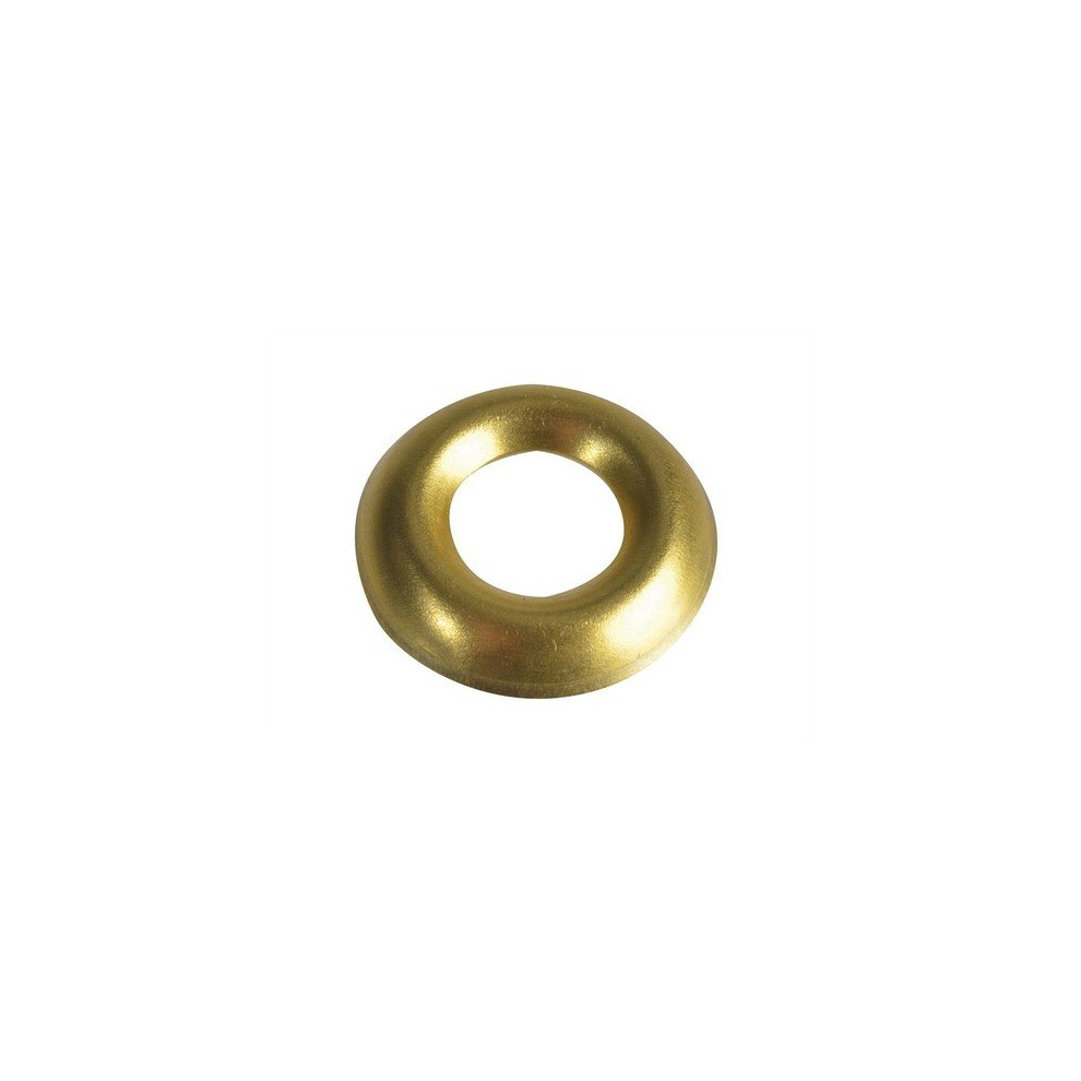 Forgefix Forge Fpscw10b Screw Cup Washers Brass No.10 Forge Pack Of 20