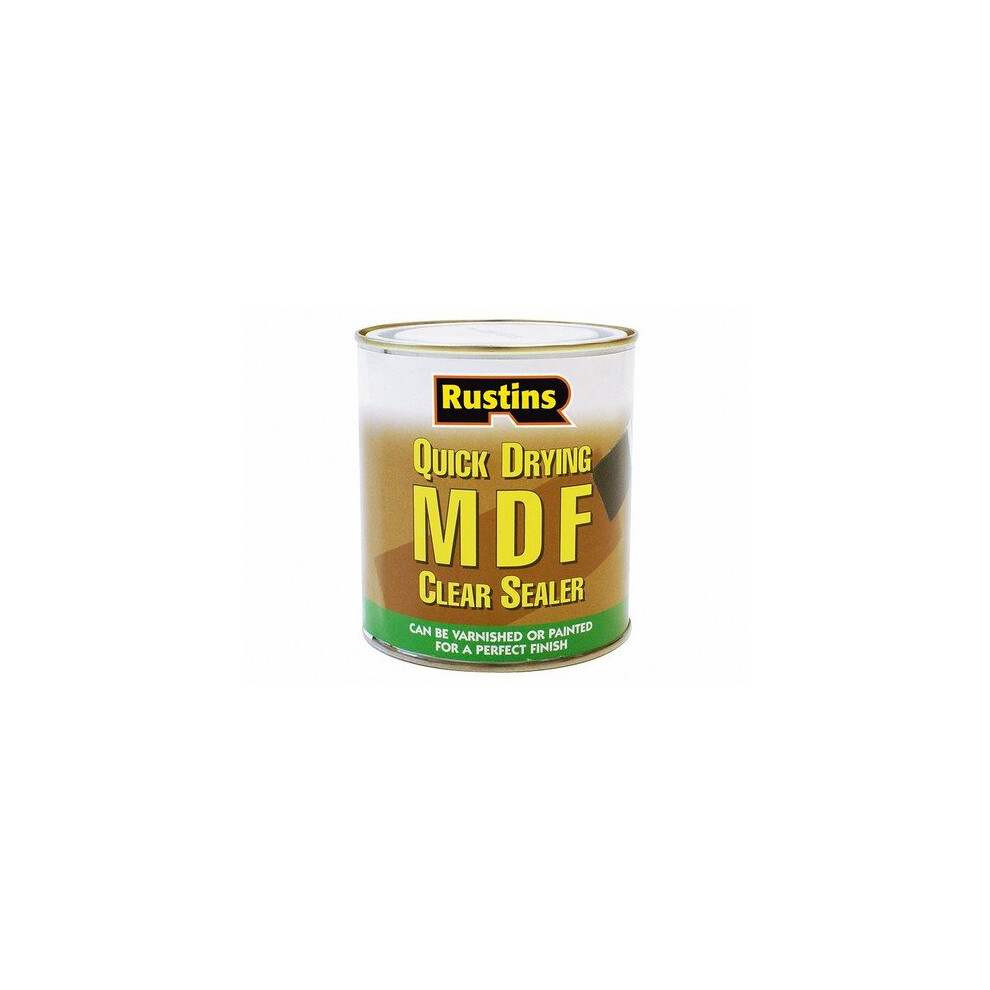 Rustins MDFS500 Quick Drying MDF Sealer Clear 500ml