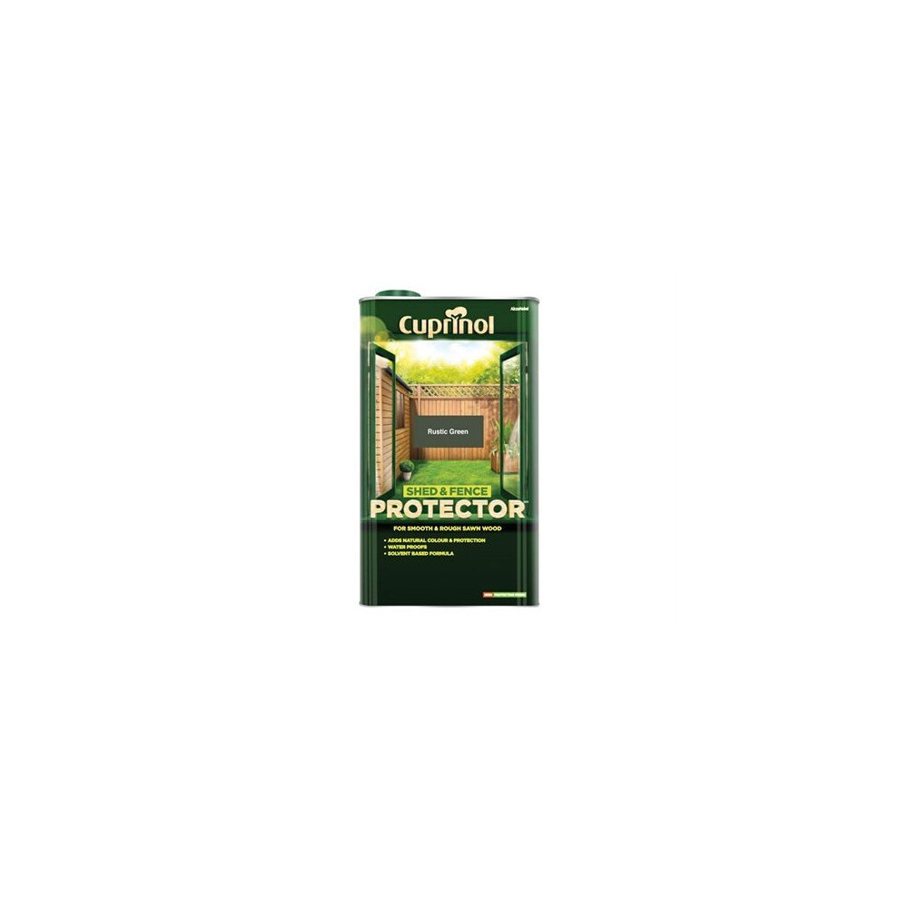 Cuprinol 5095351 Shed & Fence Protector Rustic Green 5 Litre