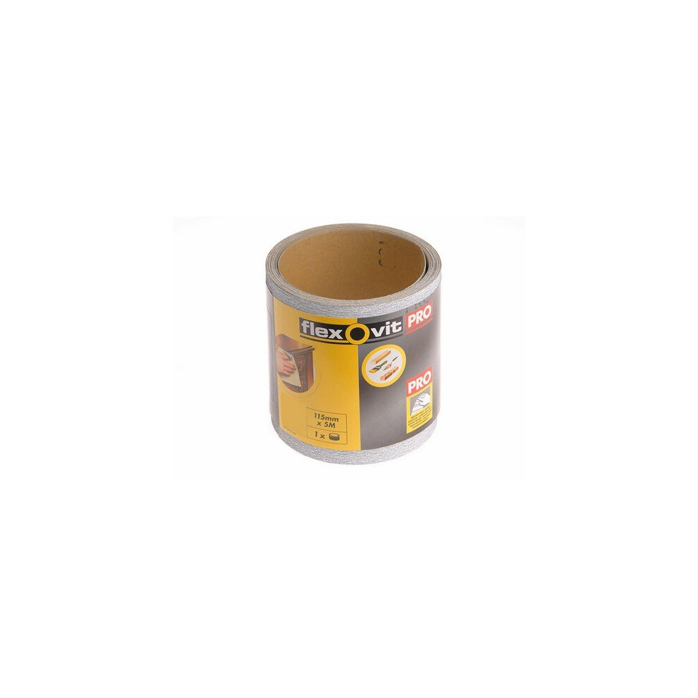 Flexovit 66261104027 High Performance Sanding Roll 115Mm X 10M Extra Coarse 40G 3157629645659