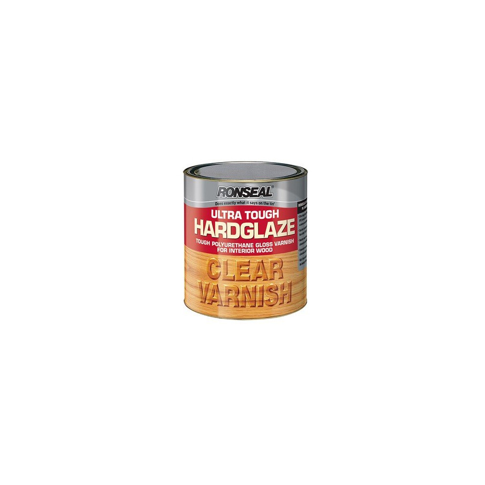 Ronseal 9008 Ultra Tough Hardglaze Internal Clear Gloss Varnish 250ml