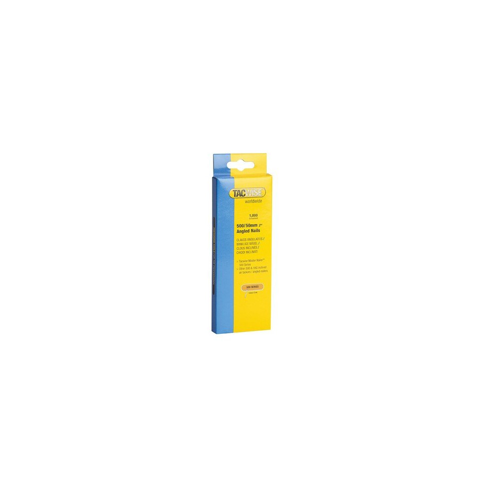 Tacwise 485 500 18 Gauge 50mm Angled Nails Pack 1000