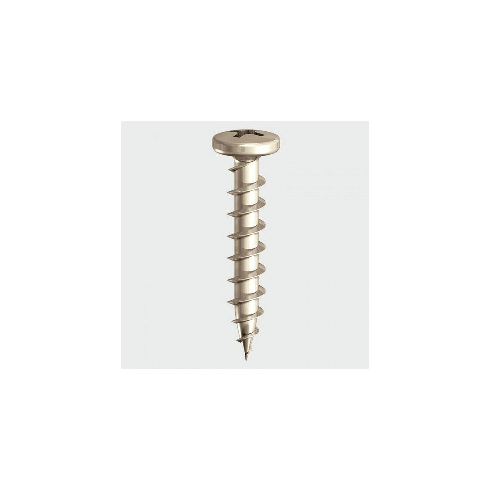 TIMco 212SS PVC Friction Stay Screw Shallow Pan S/S 4.3 x 25mm Box of 1,000