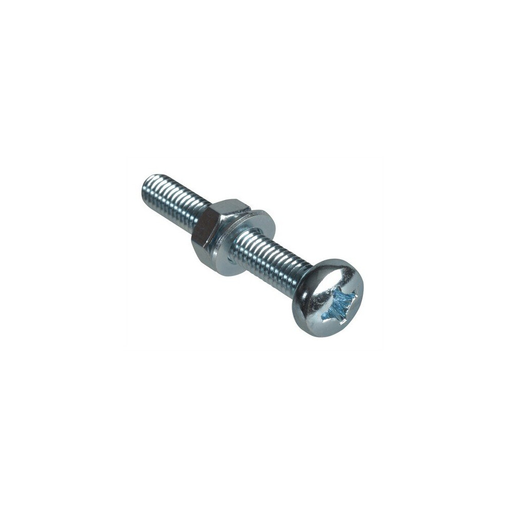 Forgefix Forge Fpmsph640 Machine Screw Pozi Pan Head Zp M6 X 40Mm Forge Pack Of 4
