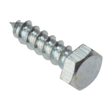 Forge 10CS630 Coach Screw Hexagon Head Single Thread ZP M6 x 30mm Bag of 10