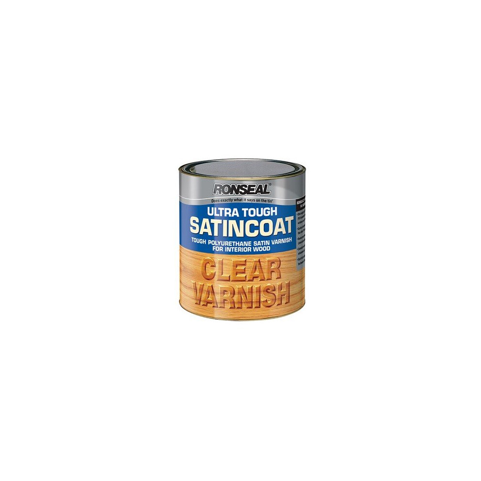 Ronseal 9009 Ultra Tough Internal Clear Satincoat Varnish 250ml