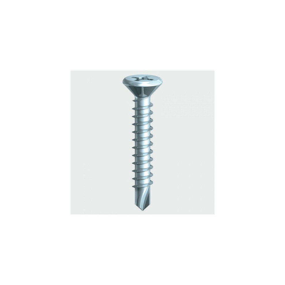 Timco 126Z Self Drill Pvc Screw Csk Bzp 3.9 X 29Mm Box Of 1,000