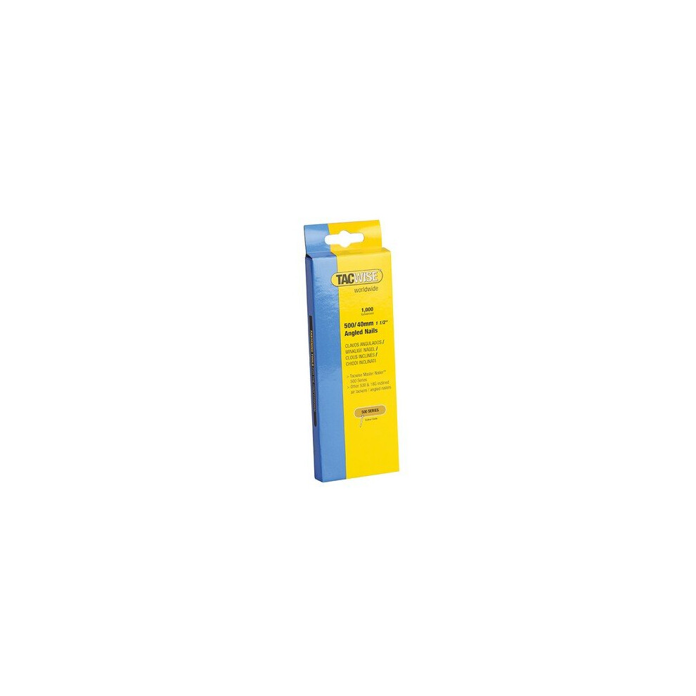 Tacwise 483 500 18 Gauge 40mm Angled Nails Pack 1000