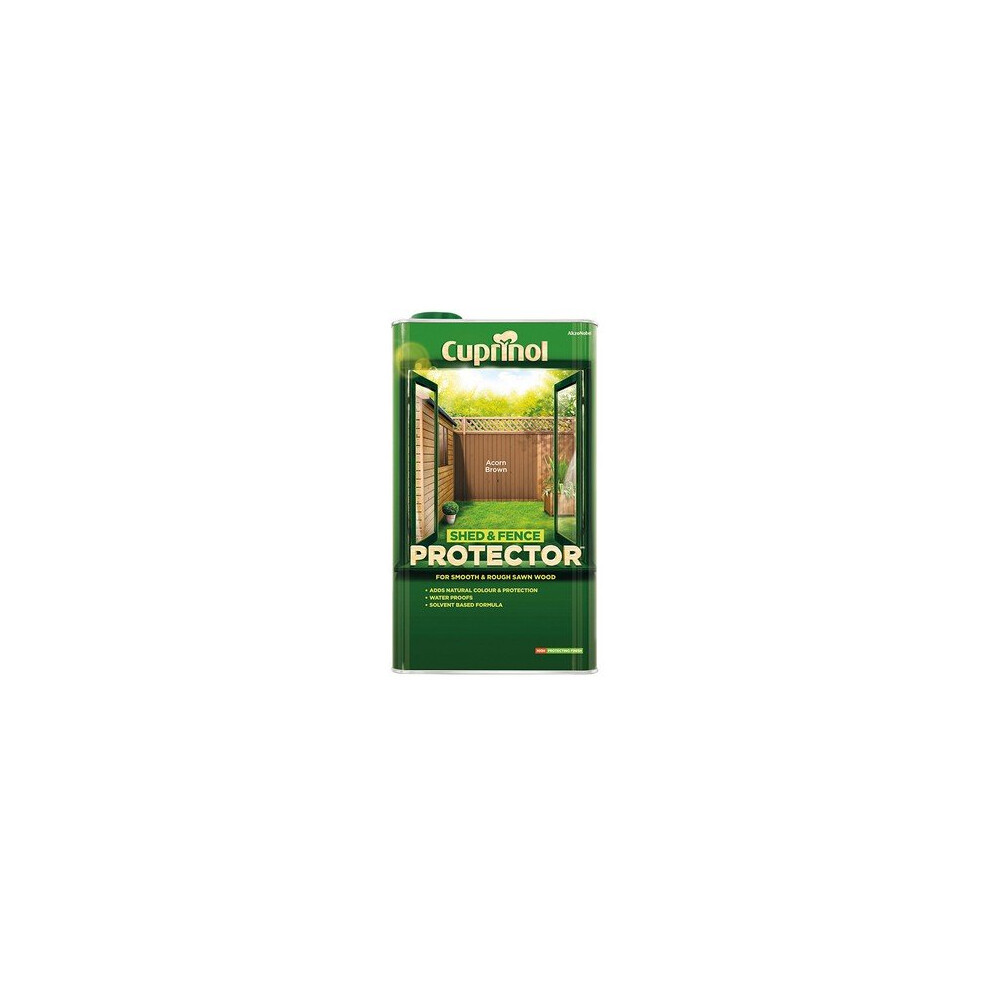 Cuprinol 5095345 Shed & Fence Protector Acorn Brown 5 Litre