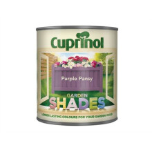Cuprinol Garden Shades Purple Pansy 1 Litre - Water-Based, Weatherproof Finish for Fences, Sheds & Furniture (CUPGSPP1L)