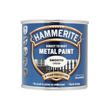 Hammerite HMMSFCR250 Direct to Rust Smooth Finish Metal Paint Cream 250ml