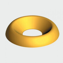 TIMco 6BCUPP Surface Cups Brass Finish To Fit 6mm Screw Bag of 60
