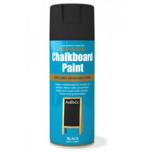 Rust-Oleum AE0100001E8 Chalkboard Black Matt Spray Paint 400ml
