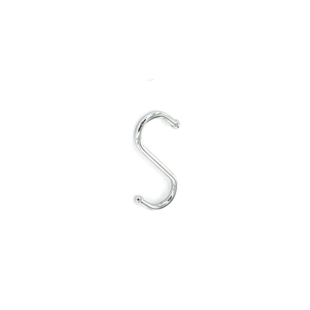 Securit S6322 S Hooks With Ball Tip Chrome Plated 80Mm Pack Of 4 5019923163223