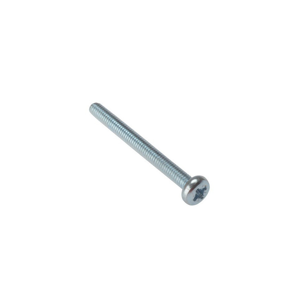 Forge 25MSPH550 Machine Screw Pozi Pan Head ZP M5 x 50mm Bag of 25