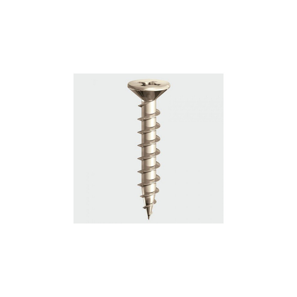 TIMco 206SS PVC Window Screw Ribed Gimlet Point CSK S/S 4.3 x 40mm Box of 1,000