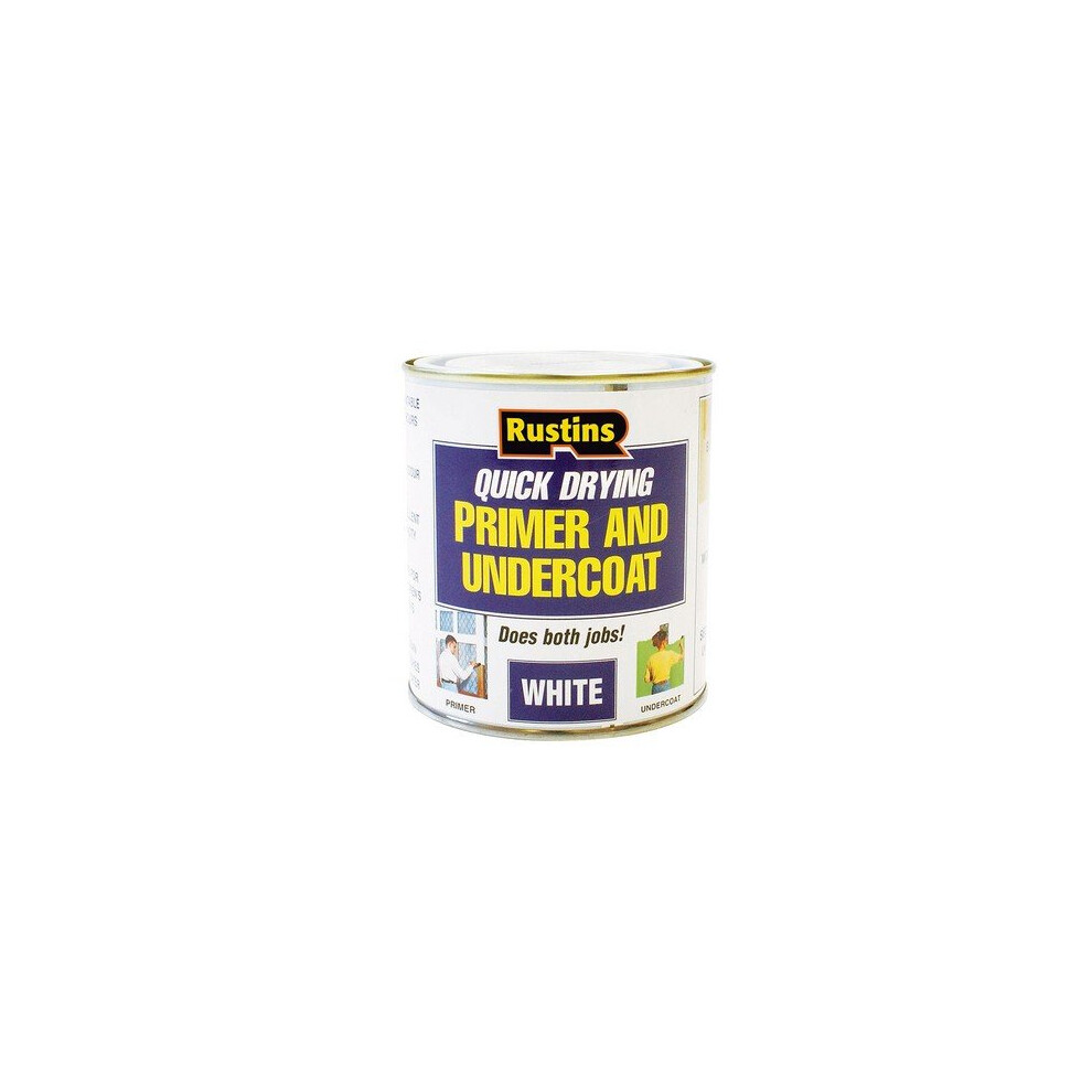 Rustins WHPU250 Quick Dry Primer & Undercoat White 250ml