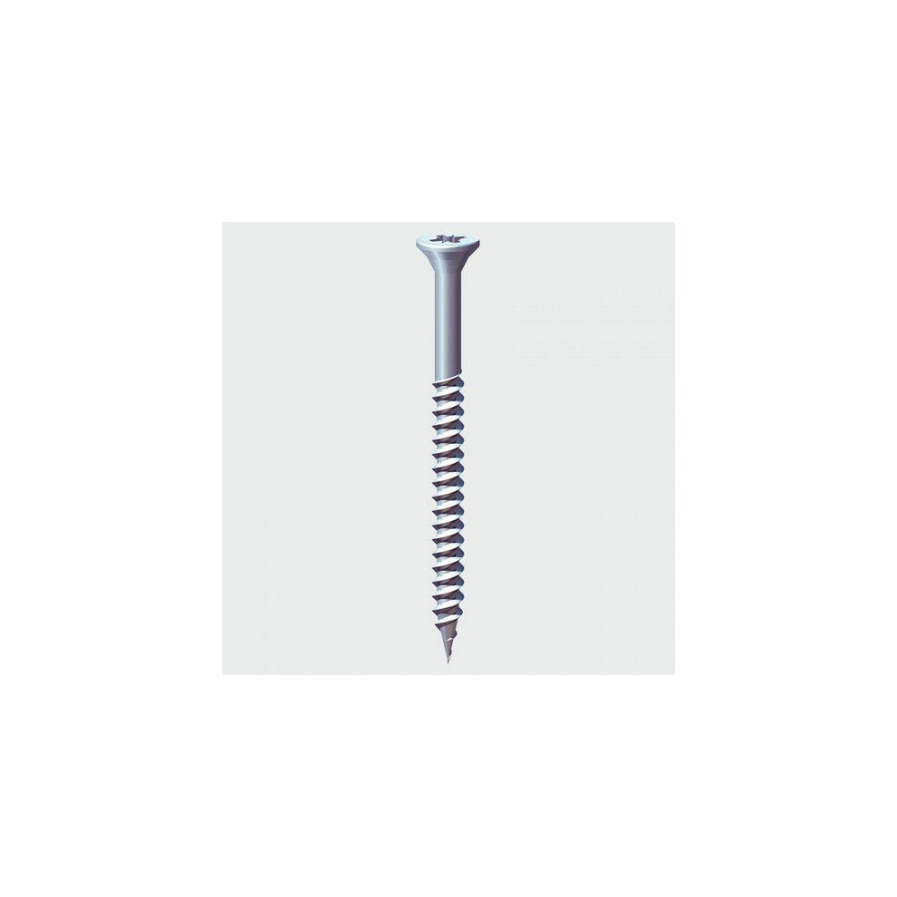 TIMco 00858CWZ Twin Thread Woodscrew PZ2 CSK BZP 8 x 5/8" Box of 200