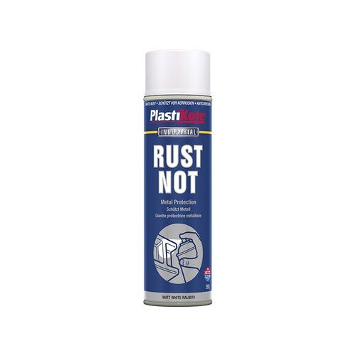 PlastiKote Plasti-Kote PKT782 Rust Not Spray Matt White 500ml