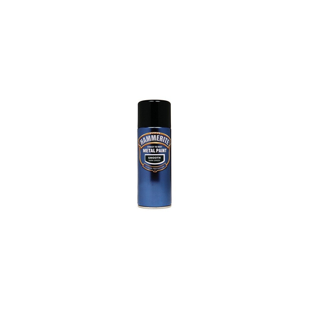 Hammerite SFDGAERO Direct to Rust Smooth Finish Aerosol Dark Green 400ml
