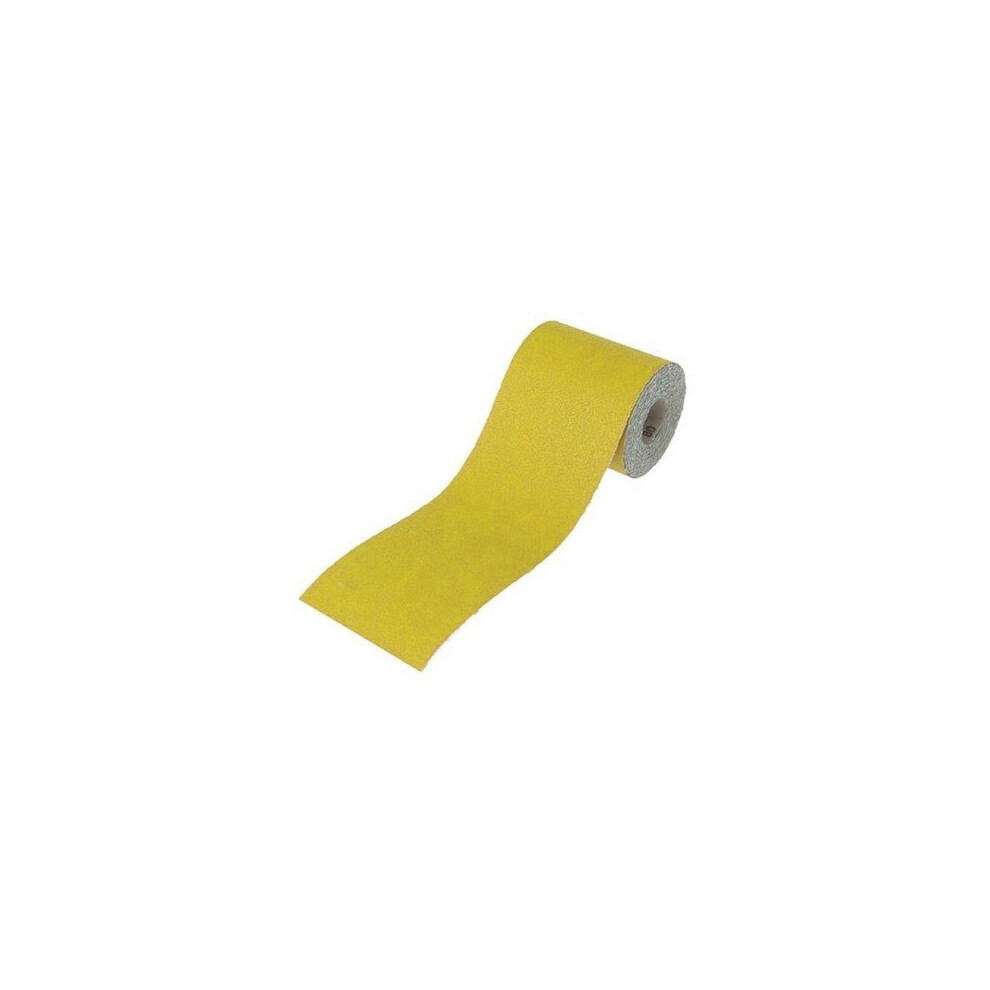 Faithfull Faiar1080y Aluminium Oxide Sanding Paper Roll 115Mm X 10M 80G Yellow