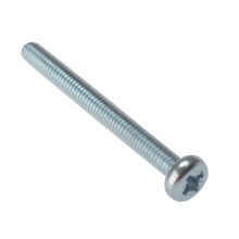 Forge 25MSPH312 Machine Screw Pozi Pan Head ZP M3 x 12mm Bag of 25