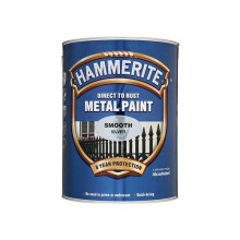 Hammerite SFS5L Direct to Rust Smooth Finish Metal Paint Silver 5 Litre