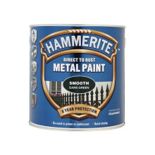 Hammerite SFDG750 Direct to Rust Smooth Finish Metal Paint Dark Green 750ml
