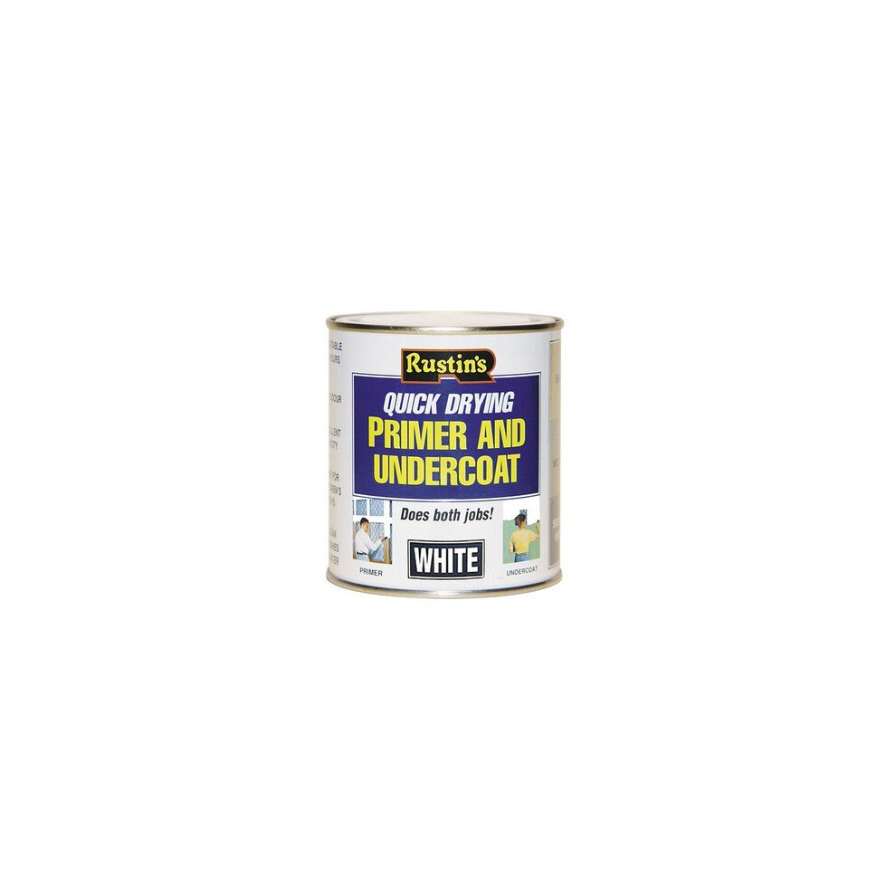 Rustins WHPU500 Quick Dry Primer & Undercoat White 500ml