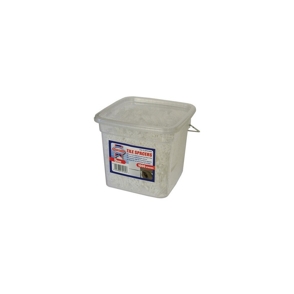 Faithfull FAITLSP51000 Tile Spacer Long Leg 5mm Tub of 1000