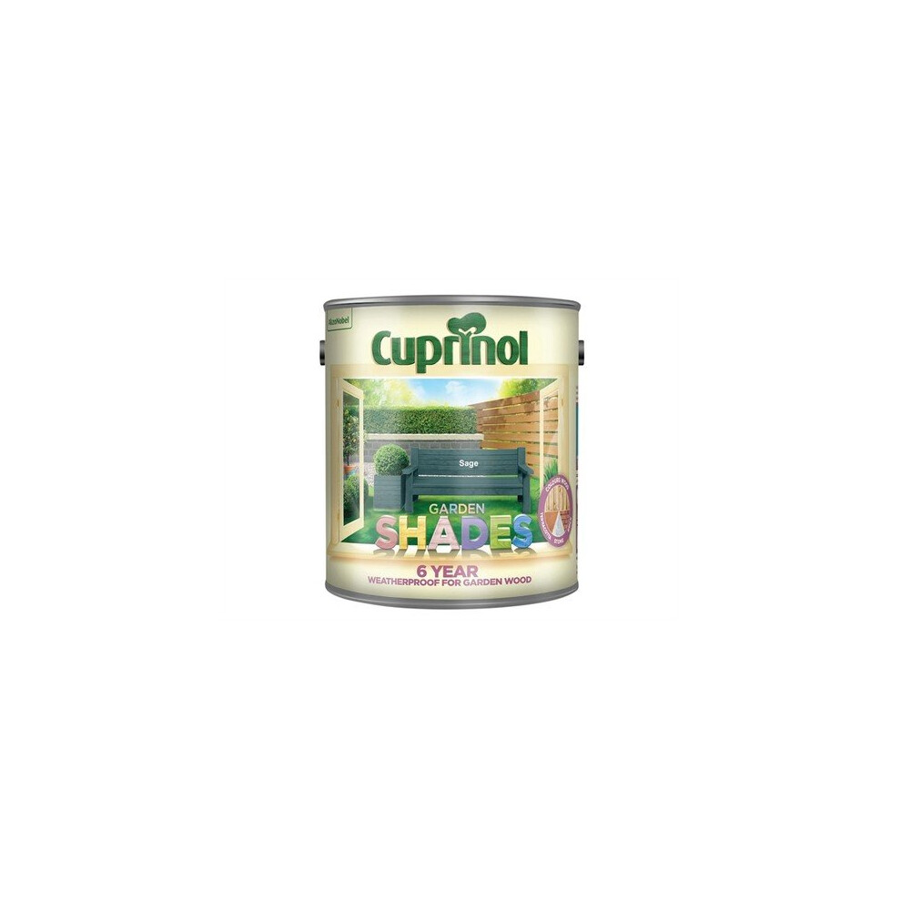 Cuprinol Garden Shades Sage 2.5L - Exterior Wood Stain for Sheds & Timber (CUPGSSAG25L)