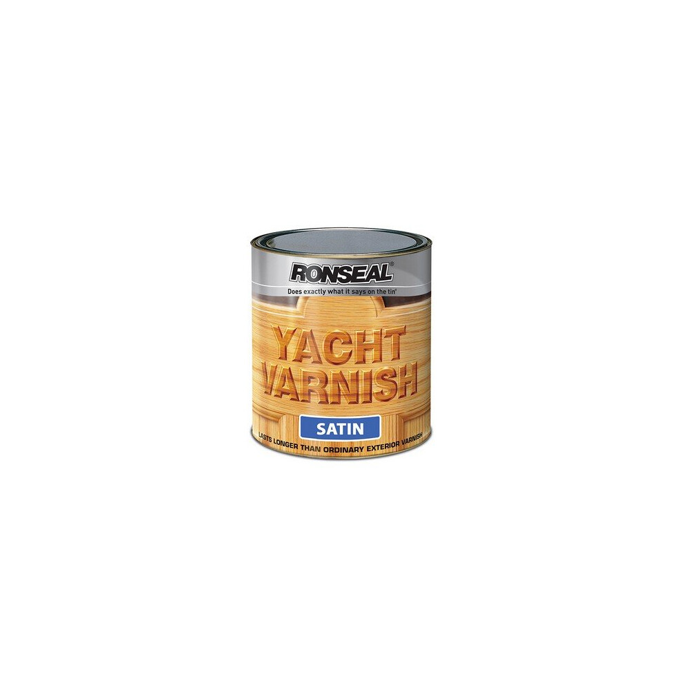Ronseal 34909 Exterior Yacht Varnish Satin 2.5 Litre