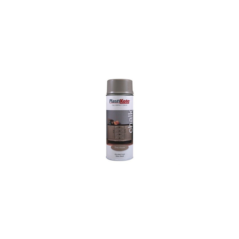 Plasti-kote PKT27102 Chalk Finish Spray Dark Hessian 400ml