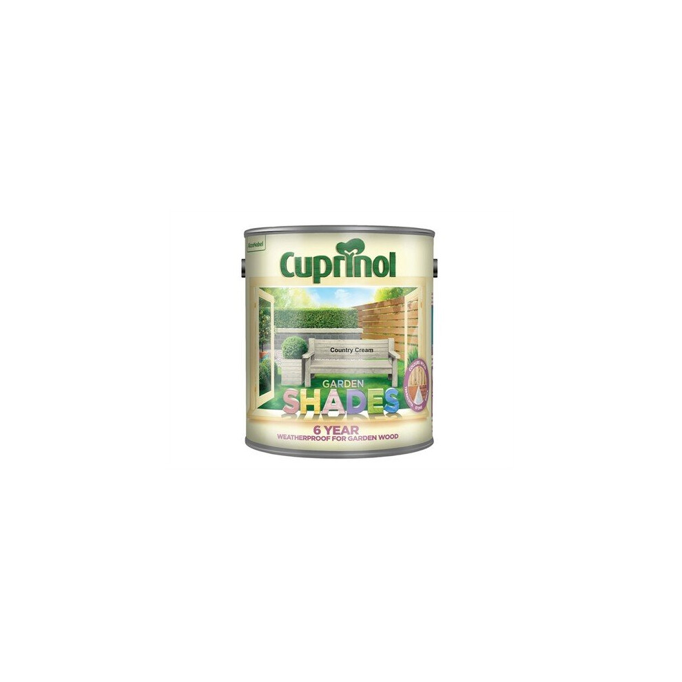 Cuprinol Garden Shades Country Cream 2.5 Litre - Exterior Wood Stain CUPGSHCC25L