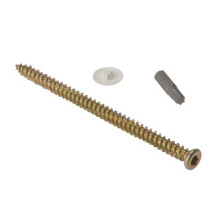 Forge 10CFS42 Concrete Frame Screw Torx Compatible High-Low Thread ZYP 7.5 x 42mm Bag of 10