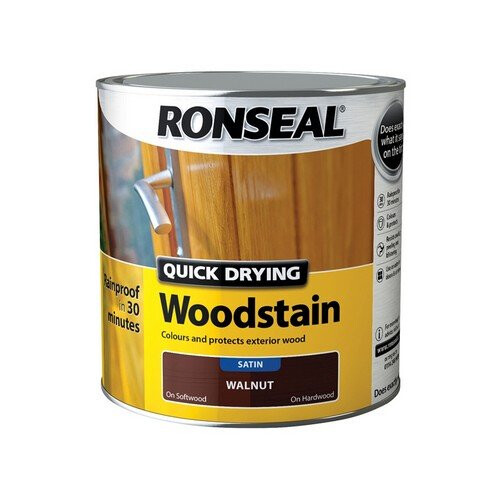 Ronseal Ronseal 9477 Quick Drying Woodstain Satin Walnut 250ml