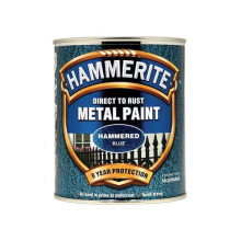 Hammerite HFB750 Hammerschlag-Metallfarbe Blau – Direkt auf Rost, 750ml