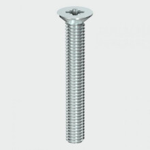 TIMco 4010CPM M4 x 10mm PZ2 CSK Zinc Plated Machine Screws, Countersunk, Box of 100