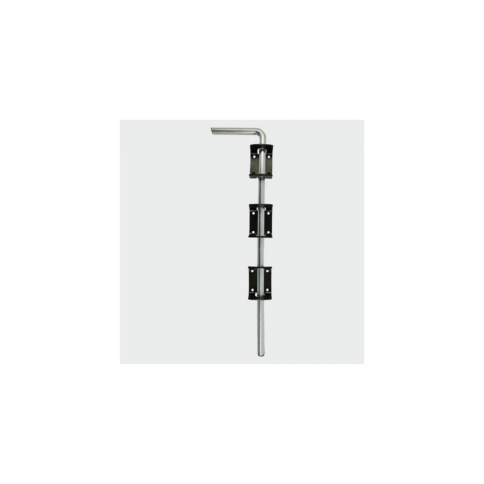 TIMco DDB12BB Garage Drop Down Bolt Black 12"