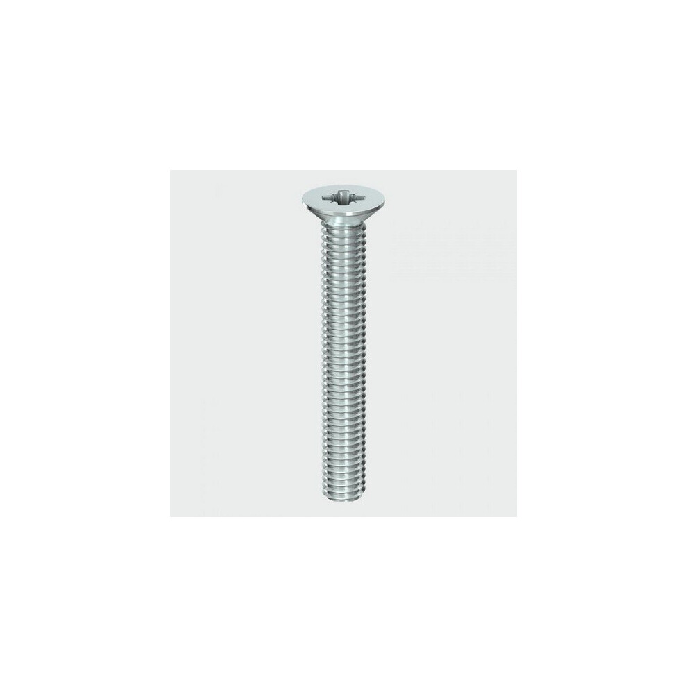 TIMco 4012CPM Machine Screw PZ2 CSK BZP M4 x 12mm Box of 100