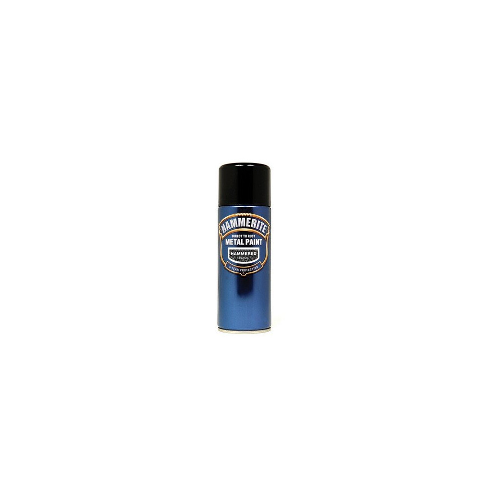 Hammerite HFBLAERO Direct to Rust Hammered Finish Aerosol Black 400ml
