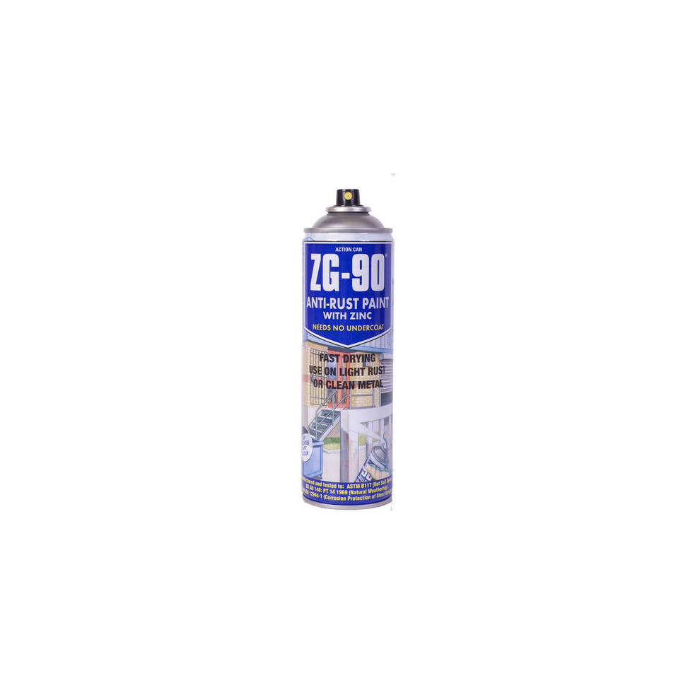 Action Can 1785 Zg90 Cold Zinc Galvanising Paint 500Ml Aerosol 5012117010112
